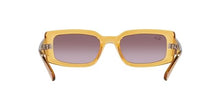 Load image into Gallery viewer, Ray-Ban Women's RB4395 Kiliane Square Sunglasses, Transparent Yellow/Gradient Violet, 54 mm