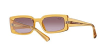 Load image into Gallery viewer, Ray-Ban Women's RB4395 Kiliane Square Sunglasses, Transparent Yellow/Gradient Violet, 54 mm