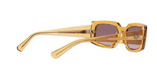 Load image into Gallery viewer, Ray-Ban Women's RB4395 Kiliane Square Sunglasses, Transparent Yellow/Gradient Violet, 54 mm