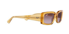 Load image into Gallery viewer, Ray-Ban Women's RB4395 Kiliane Square Sunglasses, Transparent Yellow/Gradient Violet, 54 mm
