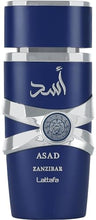 Load image into Gallery viewer, Lattafa Asad Zanzibar for Men Eau de Parfum Spray. 3.4 Ounce