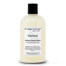 Load image into Gallery viewer, The Soap Exchange Body Wash - Patchouli Scent - Hand Crafted 12 fl oz / 354 ml Natural Artisan Liquid Soap for Hand, Face & Body, Shower Gel, Cleanse, Moisturize, & Protect. Made in the USA.