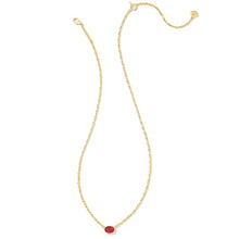 Load image into Gallery viewer, Kendra Scott Cailin 14k Gold-Plated Pendant Necklace in Burgundy Crystal, Fashion Jewelry for Women