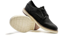 Load image into Gallery viewer, BRECAVE Casual Dress Shoes Men Size 9.5 Dress Sneakers CAN Barefoot WEAR Business Fashion Shoes Stylish Formal Derby Oxford Black