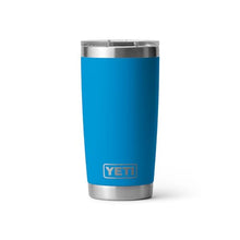 Load image into Gallery viewer, YETI Rambler 20 oz Tumbler, Stainless Steel, Vacuum Insulated with MagSlider Lid, Big Wave Blue