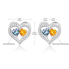 Load image into Gallery viewer, Iefil Gifts for Wife Girlfriend - Birthstone Earrings Birthday Gifts for Women Valentines Gifts for Her Alexandrite Citrine Earrings June November Birthstone Jewelry