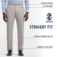 Load image into Gallery viewer, IZOD Men's American Chino Flat Front Straight Fit Pant, Olive, 40W x 30L