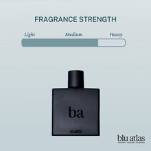 Load image into Gallery viewer, Blu Atlas - Atlantis Eau de Parfum for Men 100 ml, Fresh and Sensual Fragrance Inspired by Bali’s Coastal Jungle, with Bergamot, Lavender, and Musk