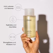 Load image into Gallery viewer, OUAI Fine Shampoo and Conditioner Set - Sulfate Free Shampoo and Conditioner for Fine Hair - Made with Keratin, Marshmallow Root, Shea Butter & Avocado Oil - Free of Parabens & Phthalates (10 Fl Oz)