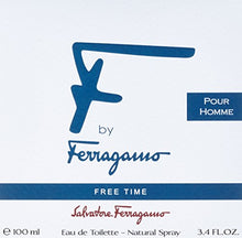 Load image into Gallery viewer, Salvatore Ferragamo F Free Time Eau De Toilette Spray for Men, 3.4 Ounce