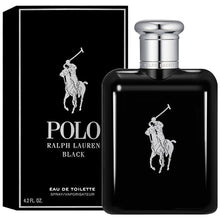 Load image into Gallery viewer, Ralph Lauren FRAGRANCES Polo Black - Eau de Toilette - Men's Cologne - Woody & Fresh - With Patchouli, Sandalwood, and Mandarin - Medium Intensity - 4.2 Fl Oz
