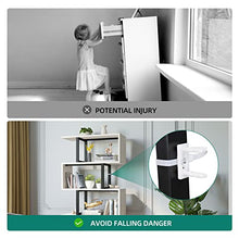 Load image into Gallery viewer, YITAHOME 5-Tier Bookshelf, S-Shaped Z-Shelf Bookshelves and Bookcase, Modern Freestanding Multifunctional Decorative Storage Shelving for Living Room Home Office, Cream White