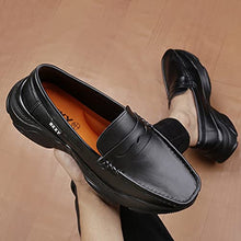Load image into Gallery viewer, Riffway Men's Height Increasing Casual Sneaker Loafer/Leather Uniform Dress Shoe/Casual Shoes/Men Casual Shoes (Black, US Footwear Size System, Adult, Men, Numeric, Medium, 7)