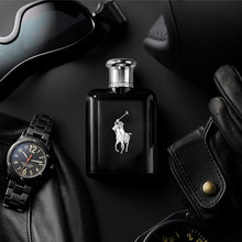 Load image into Gallery viewer, Ralph Lauren FRAGRANCES Polo Black - Eau de Toilette - Men's Cologne - Woody & Fresh - With Patchouli, Sandalwood, and Mandarin - Medium Intensity - 4.2 Fl Oz