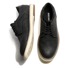 Load image into Gallery viewer, BRECAVE Casual Dress Shoes Men Size 9.5 Dress Sneakers CAN Barefoot WEAR Business Fashion Shoes Stylish Formal Derby Oxford Black