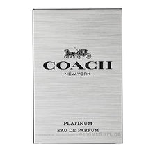 Load image into Gallery viewer, Coach Platinum Eau De Parfum 3.3 fluid ounces/ 100 Mililitres - Spray for Men