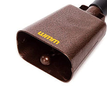 Load image into Gallery viewer, 10 Inch Steel Cowbell with Handle Cheering Bell for Sports Events Large Solid School Bells & Chimes Percussion Musical Instruments Call Bell Alarm(Copper)