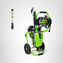 Load image into Gallery viewer, Greenworks Pro Brushless 3000 PSI (CSA Certified) 2.0 GPM Max / 1.1 GPM Electric Pressure Washer (Rugged Steel Frame, 25 FT Hose, 35 FT GFCI Power Cord)