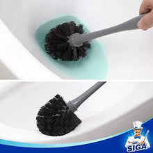 Load image into Gallery viewer, MR.SIGA Toilet Plunger and Bowl Brush Combo for Bathroom Cleaning, Gray, 1 Set