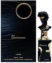 Load image into Gallery viewer, Lattafa His Confession for Men Eau de Parfum Spray, 3.4 Ounce / 100 Ml