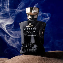 Load image into Gallery viewer, H HABIBI Desert Oud Arabian Fragrance for Men - Floral, Woody, Patchouli Cologne for Men - Warm, Sweet & Spicy Niche Eau de Parfum Men - Blended with Rare Exotic Notes Made In USA