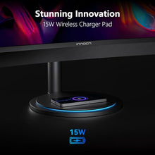 Load image into Gallery viewer, INNOCN 34G1R 34" Curved Ultrawide Gaming Monitor 3440 x 1440p 165Hz PC Computer Monitor Gamer, USB Type C Power Delivery, HDMI, DP, Built-in 2.1 Stereo Speakers, Charger Pad, Black