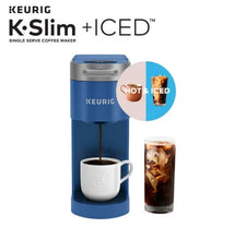 Load image into Gallery viewer, Keurig K-Slim + ICED Single Serve Coffee Maker, Brews 8 to 12oz. Cups, Blue
