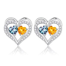 Load image into Gallery viewer, Iefil Gifts for Wife Girlfriend - Birthstone Earrings Birthday Gifts for Women Valentines Gifts for Her Alexandrite Citrine Earrings June November Birthstone Jewelry