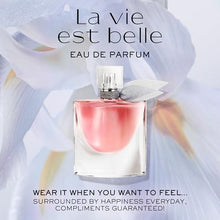Load image into Gallery viewer, Lancôme La Vie Est Belle Eau de Parfum - Long Lasting Fragrance with Notes of Iris, Earthy Patchouli, Warm Vanilla & Spun Sugar - Floral & Sweet Women's Perfume, 5 Fl Oz