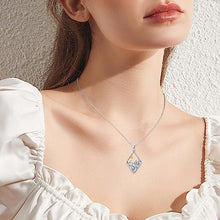 Load image into Gallery viewer, Mountain Necklace for Women S925 Sterling Silver Turquoise Gemstone Mountain Necklace Circle Mountain Range Necklace Nature Jewelry Gift for women Camper, Hikers