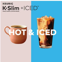 Load image into Gallery viewer, Keurig K-Slim + ICED Single Serve Coffee Maker, Brews 8 to 12oz. Cups, Blue