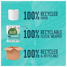 Load image into Gallery viewer, Seventh Generation Toilet Paper White Bathroom Tissue 2-ply 100% Recycled Paper without Chlorine Bleach 24 count, (Pack of 2)