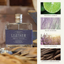 Load image into Gallery viewer, Tru Western Leather #3 Indigo Blend Men's Cologne, 3.4 fl oz (100 ml) - Clean, Smooth, Masculine