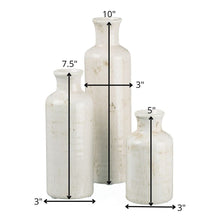 Load image into Gallery viewer, Sullivans White Ceramic Vase Set, Farmhouse Decor, Home Decorative Vase, Vases For Your Kitchen, Bedroom, Office, Living Room, Bathroom, & Shelf Centerpiece Table Decorations (CM2333)