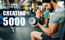 Load image into Gallery viewer, STS Creatine 300 Grams - 100% Pure Raw Creatine Monohydrate Powder, Pre-Workout, Post-Workout, Build Muscle and Stamina - 60 Servings - with scoop