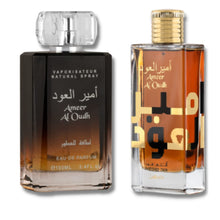Load image into Gallery viewer, Lattafa Perfumes Ameer al Oudh & Ameer Al oudh intense oudCollection |EDP-100ML-3.4Oz| Woody, Sweet Oud, Bukhoor |Oriental Perfum. (VALUE PACK), 100.0 milliliters, 3.4 Fl Oz, 1