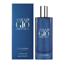 Load image into Gallery viewer, GIORGIO ARMANI Acqua Di Gio Profondo Eau De Parfum Spray for Men, 0.5 Ounce