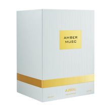 Load image into Gallery viewer, Ajmal Amber Musc Eau de Parfum 3.4 oz / 100 ml – Unisex Amber Floral & Musky Woody Fragrance with Rose, Cedarwood & Musk | Long-Lasting Luxury from Dubai