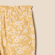 Load image into Gallery viewer, Amazon Essentials x Sofia Grainge Baby Girls' Straight Leg Jean with Ruffle, Light Yellow Delicate Floral, 6-9 Months