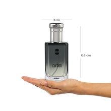 Load image into Gallery viewer, Ajmal Carbon Eau de Parfum for Men – 3.4 fl oz / 100 ml | Fresh Woody Aromatic Cologne | Long Lasting Masculine Fragrance with Citrus, Lavender & Musk | Crafted in Dubai