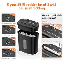 Load image into Gallery viewer, Amazon Basics 8-Sheet Cross Cut Paper Shredder and Credit Card Shredder - Black