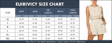 Load image into Gallery viewer, Eurivicy Women's 2 Piece Outfits Sleeveless Crop Tank Top and High Waist Pocketed Shorts Cool Summer 2pcs Short Sets
