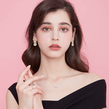 Load image into Gallery viewer, Pearl Earrings with 18k Gold Life Tree, 925 Sterling Needle & Baroque Pearl Drop Earrings for Women