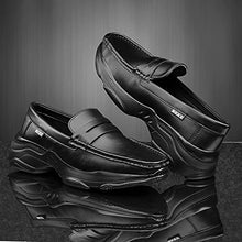 Load image into Gallery viewer, Riffway Men's Height Increasing Casual Sneaker Loafer/Leather Uniform Dress Shoe/Casual Shoes/Men Casual Shoes (Black, US Footwear Size System, Adult, Men, Numeric, Medium, 7)