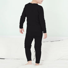 Load image into Gallery viewer, Girls Underwear Kids Thermal Underwears Toddler Winter Base Layer Long Johns Sets for Boys A Black Large (100) /3T-4T