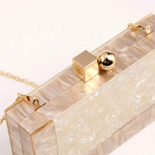 Load image into Gallery viewer, Menurra Women Acrylic Evening Clutch bag Glitter Marble Purse Handbag for Wedding Cocktail Party Prom