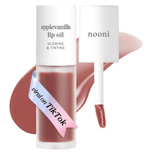 Load image into Gallery viewer, NOONI Korean Lip Oil - Applevanilla | Long-Lasting, Moisturizing, Plumping, Revitalizing for Dry Lips, Waterproof, No Peel Off, Korean Tint, Hydrating Lip Stain, Nourishing Crystal Clear, 0.12 FL Oz