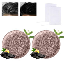Load image into Gallery viewer, TYAYW Grey Hair Coverage Shampoo Soap 2Pcs, Shouwu Darkening Shampoo Bar for Gray Hair, Natural Blackening Hair Soap for Hair Hydrating & Moisturizing(Polygonum Multiflorum for Grey Hair)