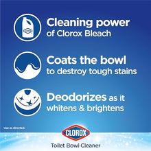 Load image into Gallery viewer, Clorox Toilet Bowl Cleaner, Clinging Bleach Gel, Ocean Mist - 24 Ounces, Pack of 2