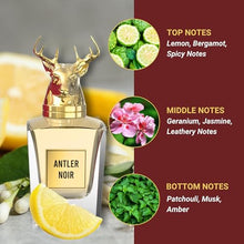 Load image into Gallery viewer, SAIF AL FARES Antler Noir - Signature Perfume for Men with Oriental Citrus Scent | Alcohol Free & Long Lasting Arabian Perfume for Men 3.4 Fl. Oz.